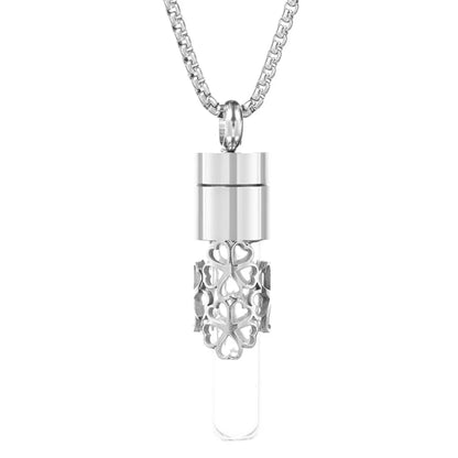 Women’s Diffuser Necklace Stainless Steel Bottle Oil Storage