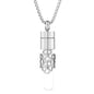 Women’s Diffuser Necklace Stainless Steel Bottle Oil Storage