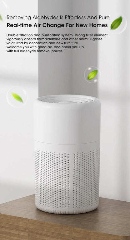 Portable Air Purifier Usb Powered for Car and Desk with Blue Ion Odor Neutralizing Diffuser for Fresh Air