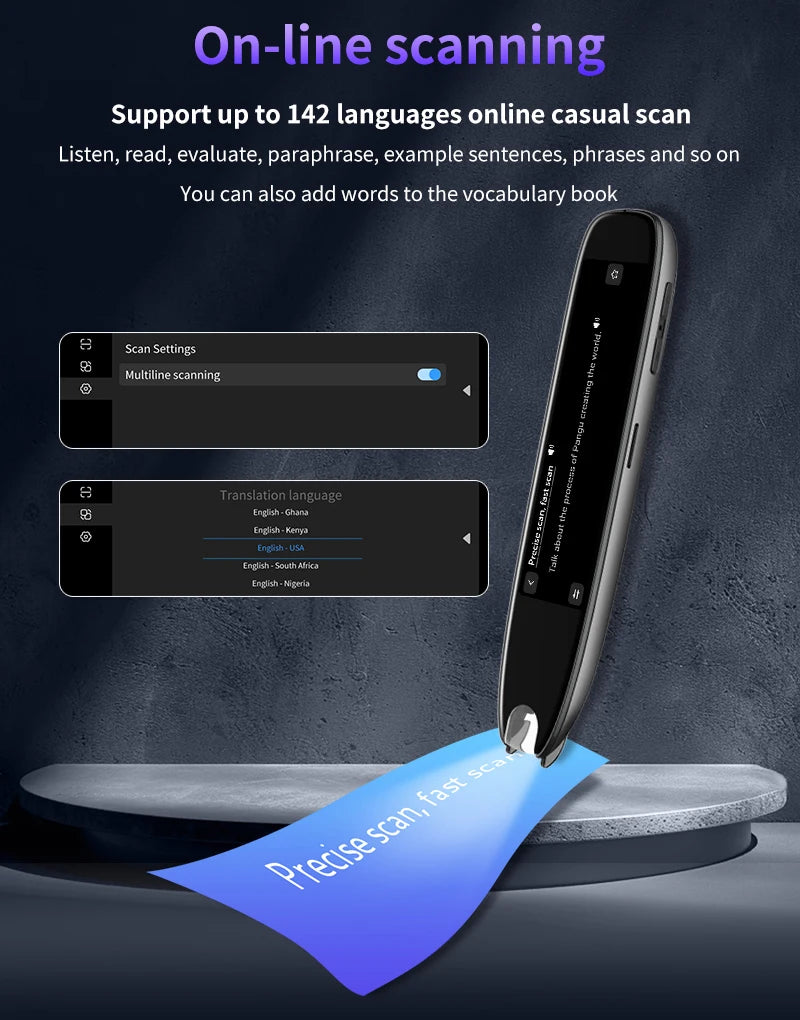 Translation Pen Scanner AI Translator For Multilingual Text
