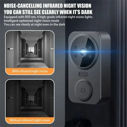 Wireless video doorbell camera with two-way audio