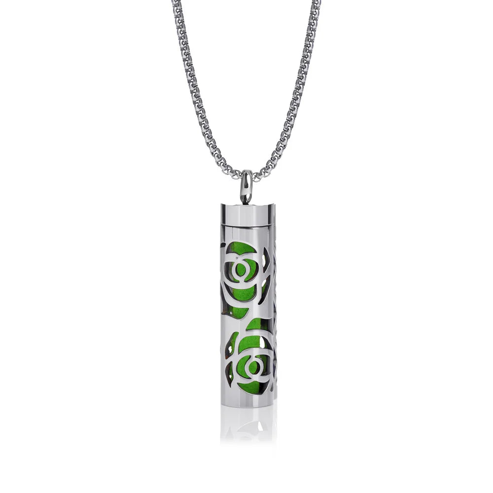 Women’s Aromatherapy Diffuser Necklace 316L Stainless Steel Locket