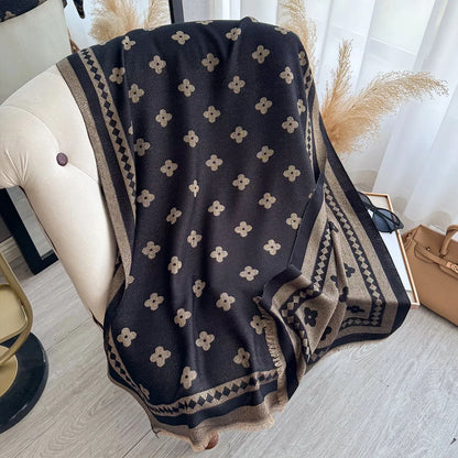 Golden Thread Shawl Lightweight Draping for Resort Wear