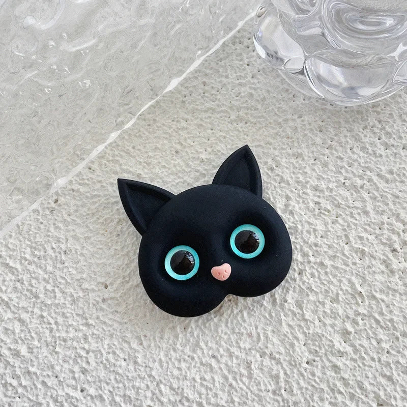 Universal Cartoon Cat Phone Stand Foldable Plastic Support