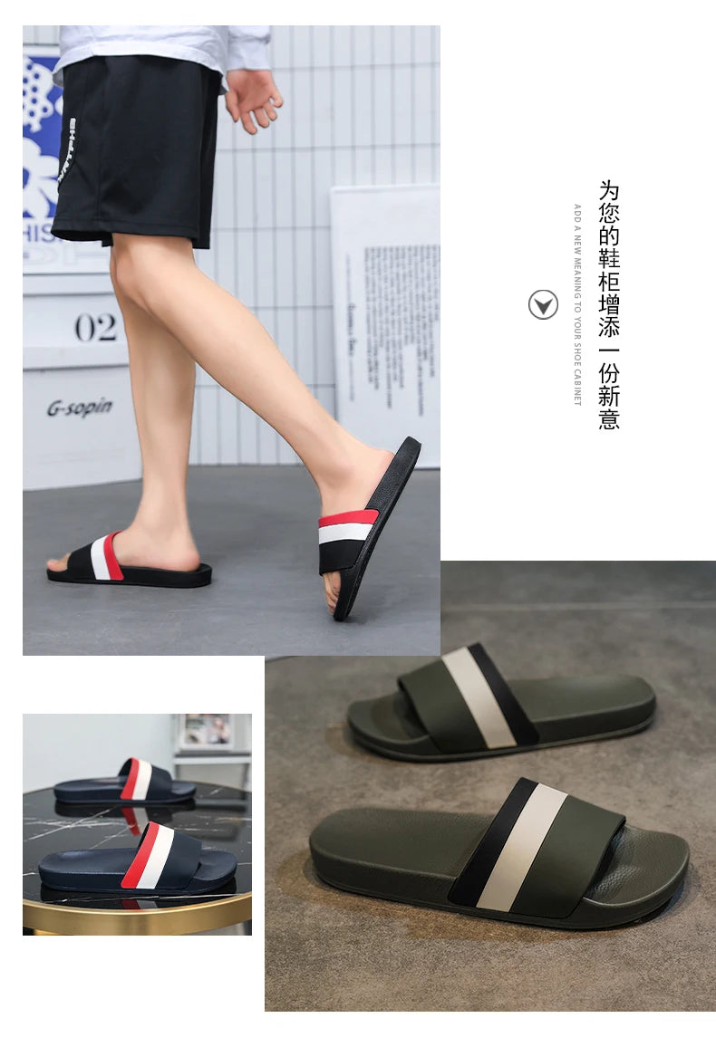 Non-Slip Slippers for Men and Women with Cushioned Comfort Beach Ready