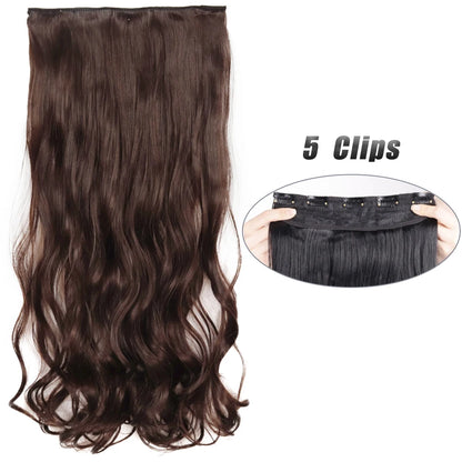 Voluminous Clip-In Hair Extensions 80cm For Fuller Long Hair Look