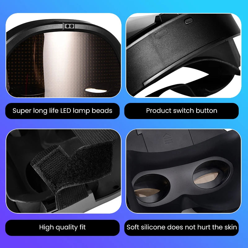LED Mask Gesture Sensing RGB Full Color Variable Face DIY Photo Animated Editing Maske Halloween Gift For Party Rave