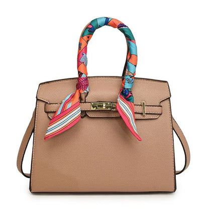 Kelly Bag Fashion Women Bag Large Capacity Shoulder Bag Unique Design Versatile Lock Handheld Crossbody Purse