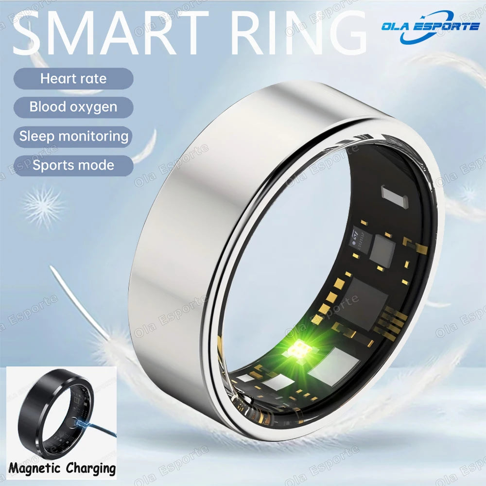 Smart ring tracking sleep heart rate and blood oxygen