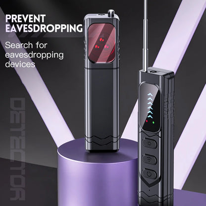 Black plastic smart camera detectors with red viewfinders, control buttons, and extendable antennas.