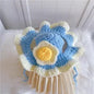Soft Hat Hand-Crocheted with Elastic Fit for Cats Photo Prop