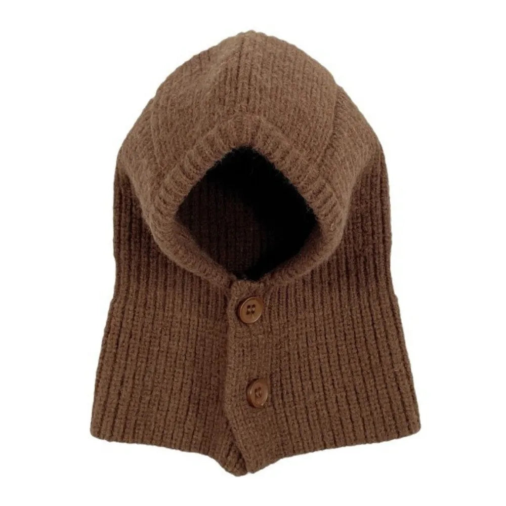 Dog Knitted Hat With Hooded Scarf Wool Cozy Winter Look