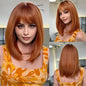 ALAN EATON Long Blonde Wigs for Women Synthetic Hair Wig with Fringe Ombre Color with Dark Roots Layered Wigs Heat Resistant