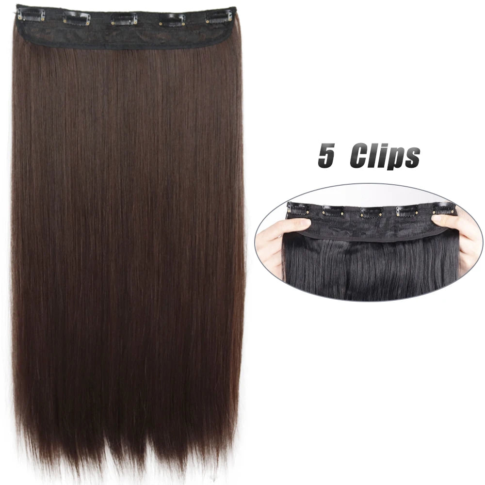 Wavy Clip In Hair Extensions Five Clip Set for Fuller Waves