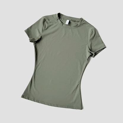 WAREBALL Sports Tops Quick-Drying Ladies Tank Top Fitness Running Yoga Short Sleeve Elastic Breathable ATHLETIC REVOLUTION