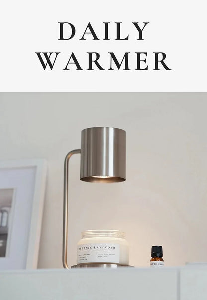 Wax-melting lamp with timer and dimmer