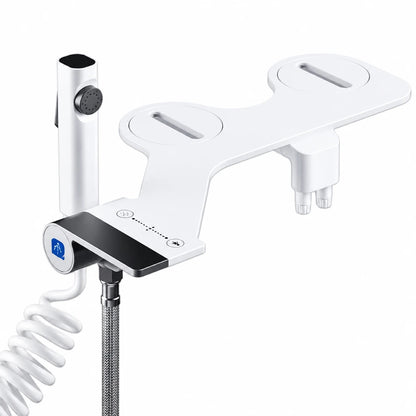 Bidet toilet attachment with sprayer