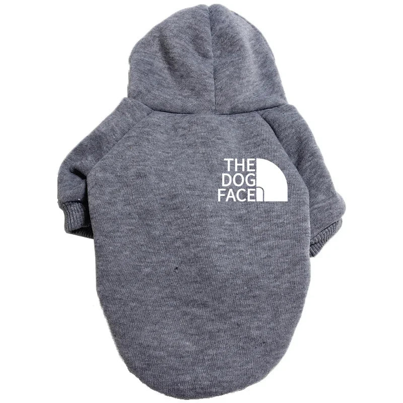 Designer Dog Clothes Hoodies The Dog Face Wind Coat Warm for Small Large Dogs Jacket Sweatshirt French Bulldog Jacket Clothing