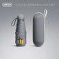 Anti-Uv Mini Umbrella For Sunny And Rainy Days, Portable With Uv Coating And 6 Reinforced Ribs