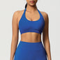 Women’s Seamless Halter Backless Push-Up Sports Bra Cotton-Poly For Gym Running
