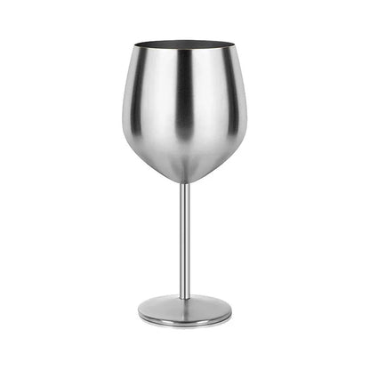 500ml Stainless Steel Wine Glass Goblet Sets Durable Metal Cup for Red Wine Champagne Bar Party Kitchen Goblets Drinking Utensils