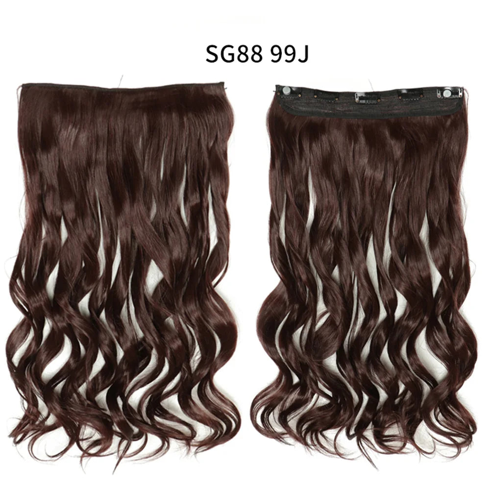 Long Clip In Hair Extensions for Length and Volume 22 Inch