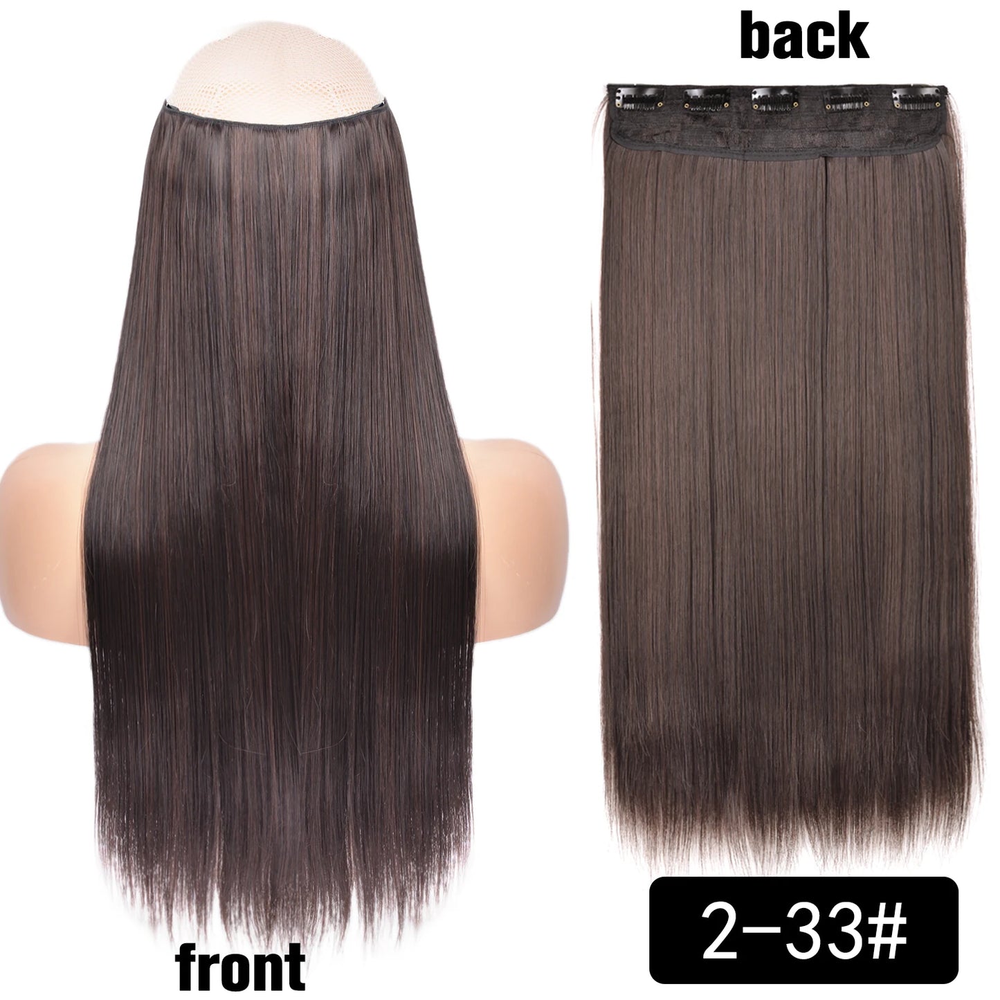 Long Clip In Hair Extensions for Length and Volume 22 Inch