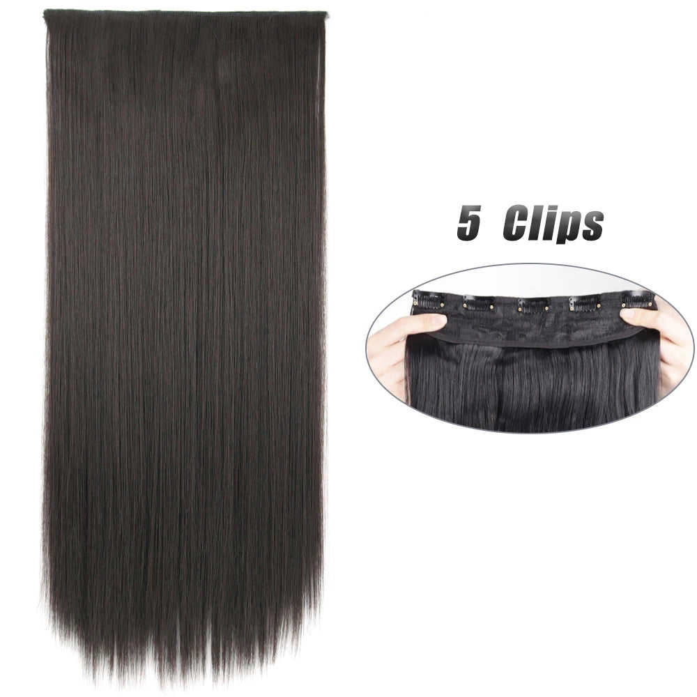Voluminous Clip-In Hair Extensions 80cm For Fuller Long Hair Look