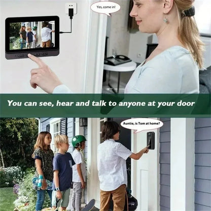 Wireless video doorbell camera with two-way audio