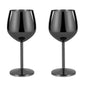 500ml Stainless Steel Wine Glass Goblet Sets Durable Metal Cup for Red Wine Champagne Bar Party Kitchen Goblets Drinking Utensils