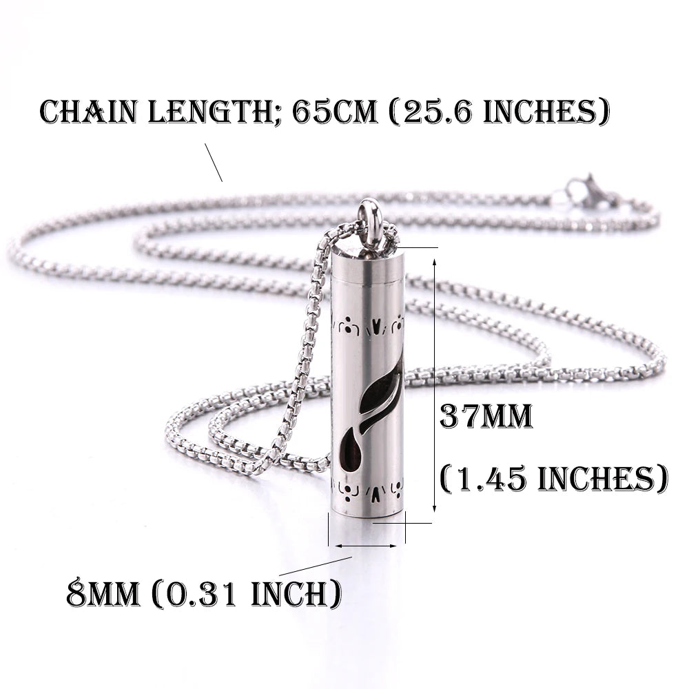 Women’s Aromatherapy Diffuser Necklace 316L Stainless Steel Locket