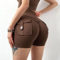 Sexy Yoga Shorts for Women, High Waisted Sports Pants, Fitness Shorts