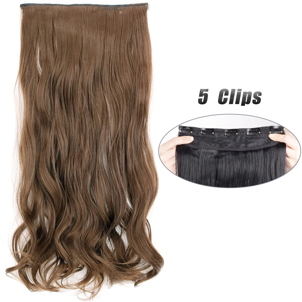 Voluminous Clip-In Hair Extensions 80cm For Fuller Long Hair Look