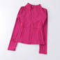 Luxe Yoga fitted Coat Women's Slimming Long Sleeve Fast Running Thin Pilates Fitness Suit Top Clothing