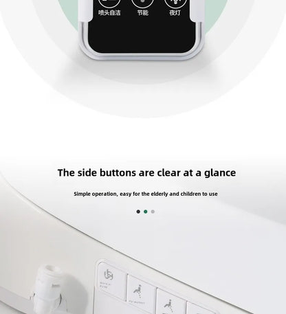 Smart Bidet Seat with Temperature Controlled Water and Drying