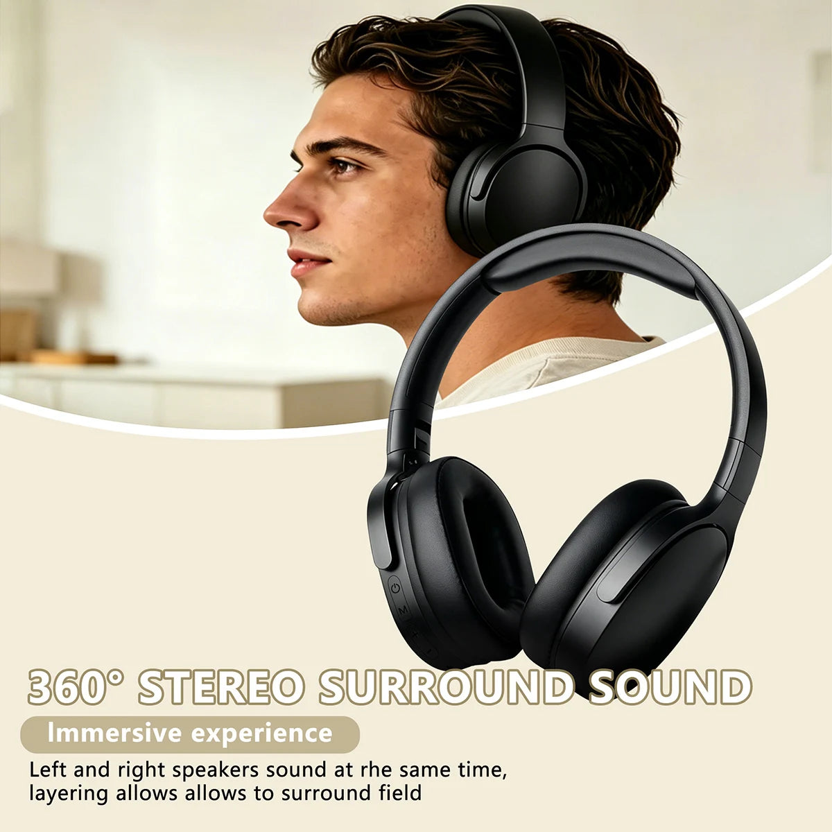 Wireless headset with app controls for music and gaming