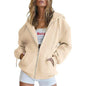 Women's Hoodie With Zip Front Long Sleeves for casual wear