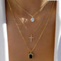 Women's Goldtone Necklace Set With Braided Bead Chains And Star Pendants In Five-Length Array