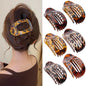 Leopard Claw Clip with Spoon Shape for Secure Hold and Smooth Glide