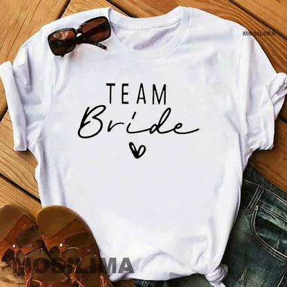 Women’s Luxe Team Bride Shirts - Bachelorette Party Bridesmaids Wedding Female Tops