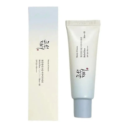 Korean Facial Cleanser Hydrating with Rice Probiotic SPF50 Sunscreen and Extract for All In One Skincare