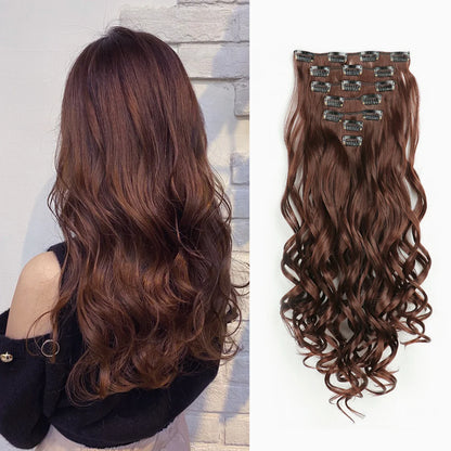 Lush Clip In Extensions 7 Piece Full Head 22 Inch Curly Wavy Hair