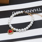 New Cat Collar Decoration Pet Cute Exquisite Neck Kitten Adjustable Summer Cat Necklace High Simulation Pearls Pet Supplies