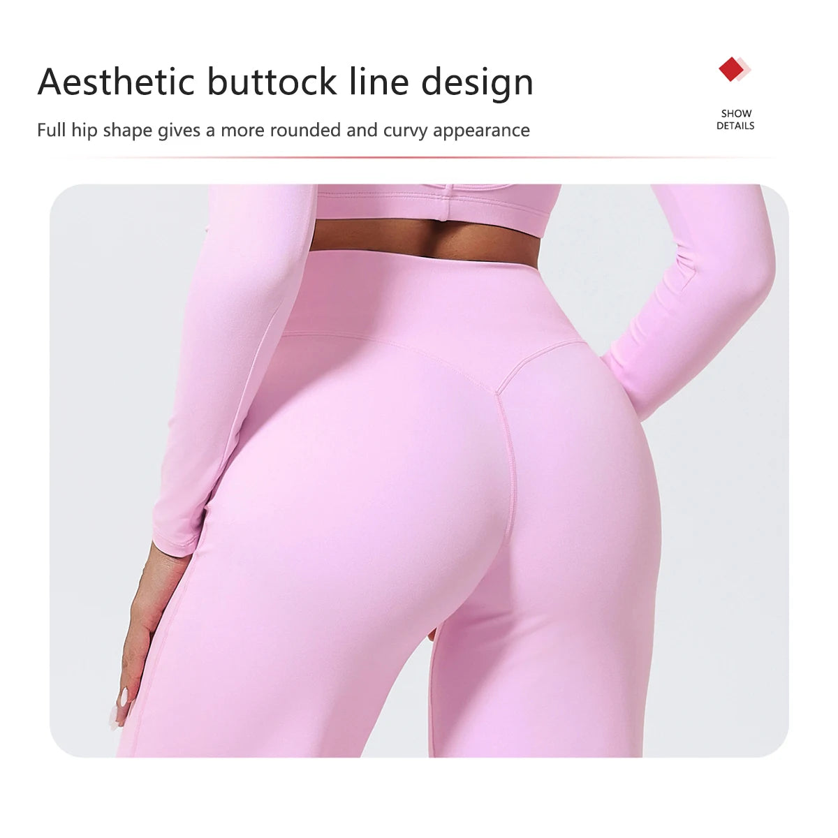 Light pink, high waist sculpting leggings in quick-dry knit for workouts.