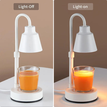 Wax-melting lamp with timer and dimmer