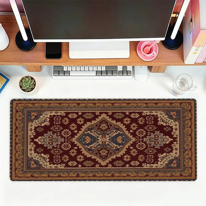 Persian carpet-pattern desk mat and mouse pad