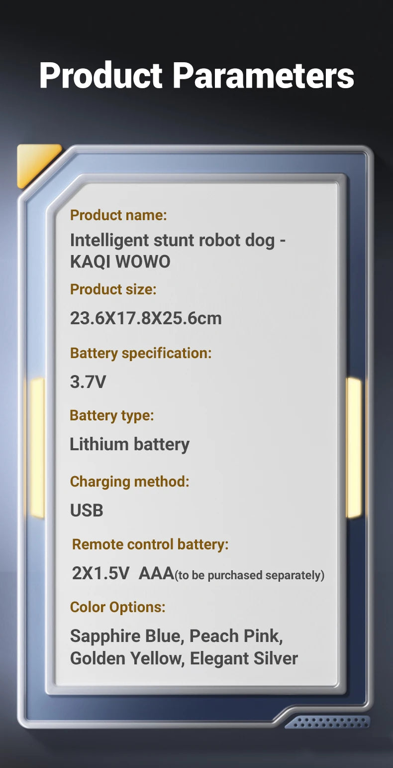 R27 Intelligent Robot Dog - Voice Control Electronic Pet Programming Toy