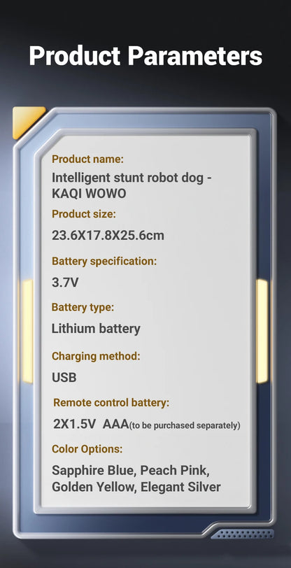 R27 Intelligent Robot Dog - Voice Control Electronic Pet Programming Toy