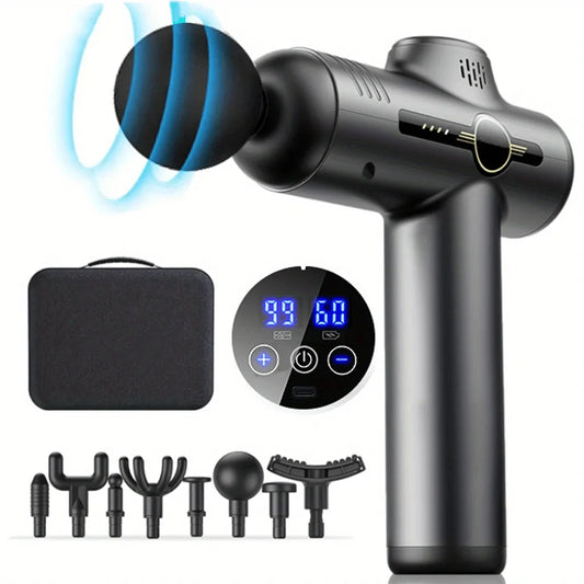 Portable Fascia Gun Vibration Massage Gun - Deep Muscle Relaxation Fitness Recovery Device