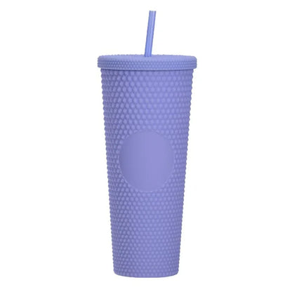 2026 Luxury Diamond Cold Cup Tumbler with Straw | Double Wall Iced Coffee Cup | Starbucks-Style Reusable Cup